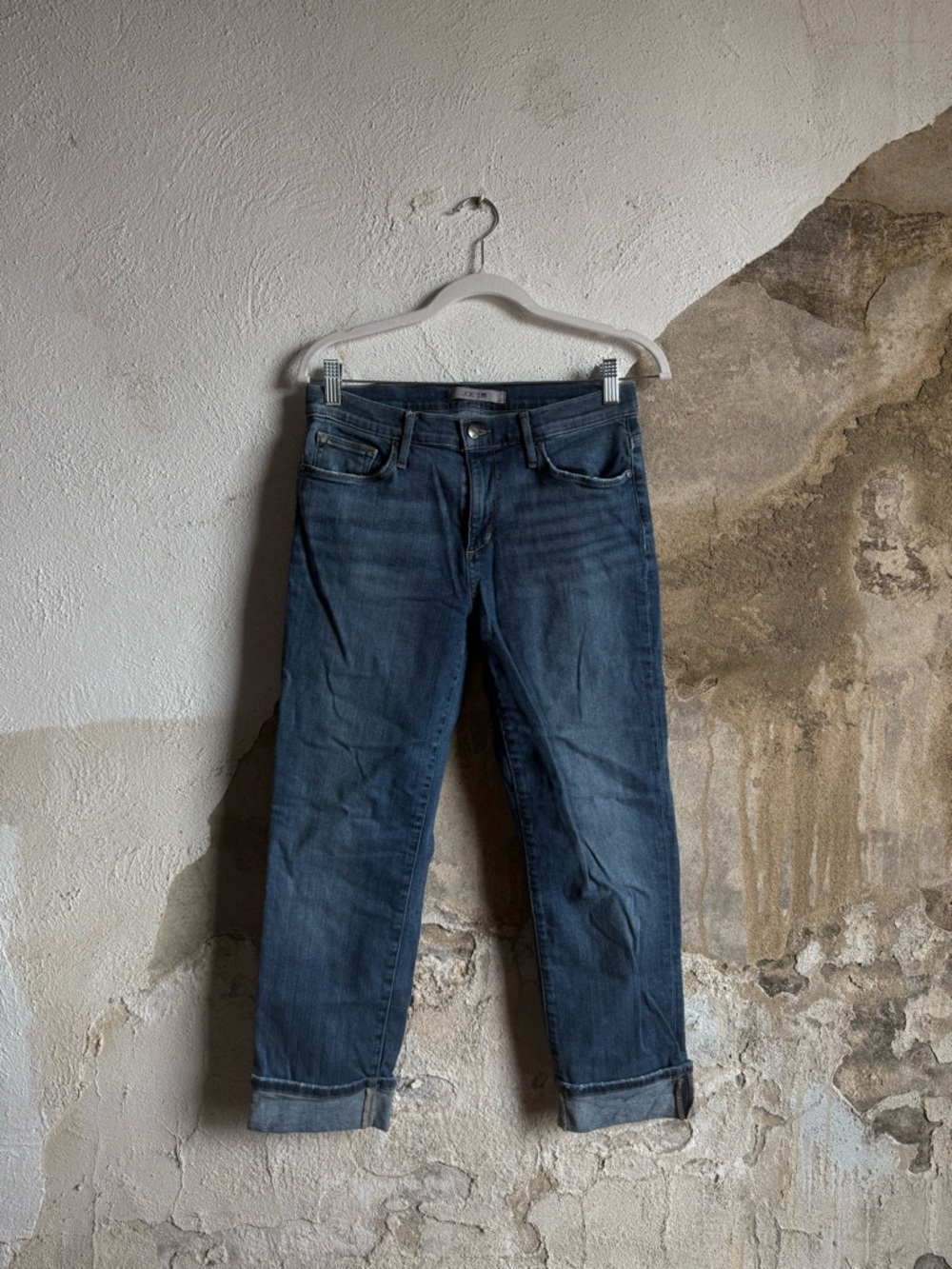 Joe's Jeans Dark Blue Boyfriend Cuffed Jeans
